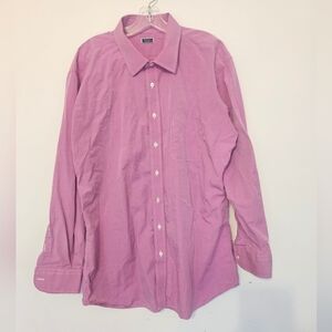 Tom James Dress Shirt Classic Button-Down Long Sleeve